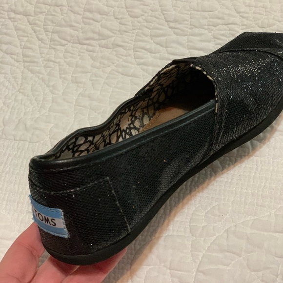 Black sparkly Toms - Picture 3 of 6